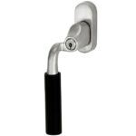 SKG2 Draaikiepgarnituur afsluitbaar Frankfurt ebben/Smal Links mat nikkel ongelakt