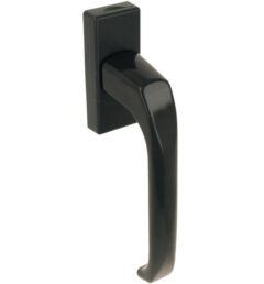 Draaikiepgarnituur lange stift aluminium bruin