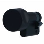Enkele knop cilinder K30/10 Iseo F6 Extra S zwart