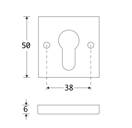 Set van twee PC-Plaatjes Bauhaus messing gelakt
