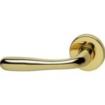 Intersteel Gatdeel deurkruk links Jupiter op rozet messing gelakt