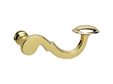 Deurkruk Posthoorn messing gelakt