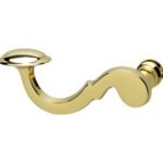 Intersteel gatdeel deurkruk links posthoorn messing gelakt