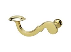 Intersteel gatdeel deurkruk links posthoorn messing gelakt