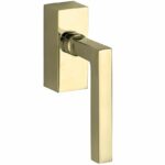 SKG2 Draaikiepgarnituur afsluitbaar Kare/Bauhaus messing gelakt