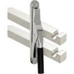 Pomp-espagnolet Frankfurt ebben Glans Nikkel Inclusief 2 Stangen