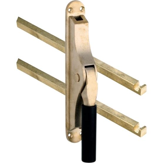 Pomp-espagnolet Frankfurt ebben Messing Antiek Inclusief 2 Stangen