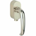 SKG2 Draaikiepgarnituur afsluitbaar Halfsabel/Elegant glans nikkel