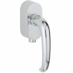 SKG2 Draaikiepgarnituur afsluitbaar Halfsabel/Elegant glans chroom