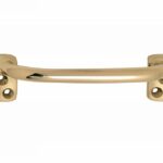 Raamgreep Elegant messing gelakt