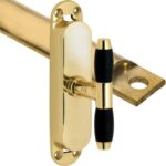 Kruk-espagnolet Ton Ebben Messing Gelakt Inclusief 1 Stang