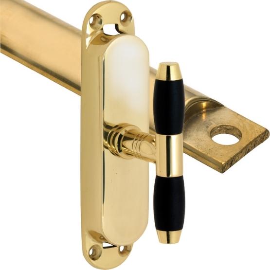 Kruk-espagnolet Ton Ebben Messing Gelakt Inclusief 1 Stang