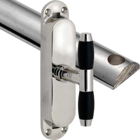 Kruk-espagnolet Ton Ebben Glans Nikkel Inclusief 1 Stang