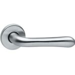 Intersteel gatdeel Deurkruk Saturnus rechts op rozet chroom mat