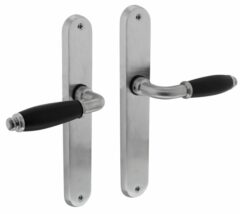 Intersteel Deurkruk Courgette met ovaal schild 238x39x9mm blind mat chroom