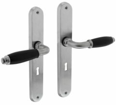 Intersteel Deurkruk Courgette met ovaal schild 238x39x9mm SL56 mat chroom