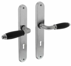 Intersteel Deurkruk Courgette met ovaal schild 238x39x9mm SL72 mat chroom