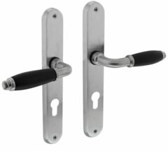 Intersteel Deurkruk Courgette met ovaal schild 238x39x9mm PC72 mat chroom