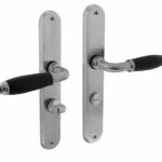 Intersteel Deurkruk Courgette met ovaal schild 238x39x9mm WC63/8 mat chroom