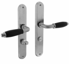 Intersteel Deurkruk Courgette met ovaal schild 238x39x9mm WC63/8 mat chroom