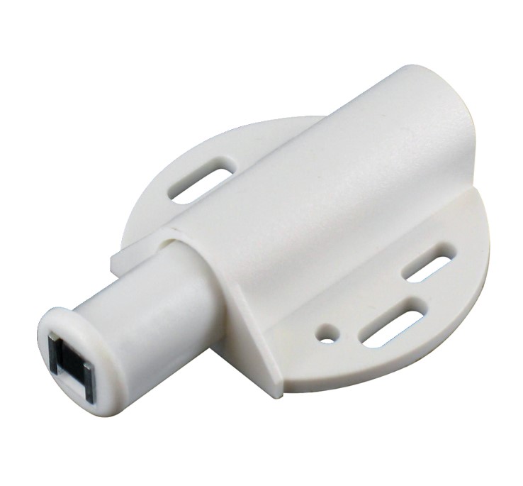 Magnetische snapper (push to open) met tegenplaat wit