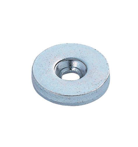 Magnetische snapper (push to open) met tegenplaat wit