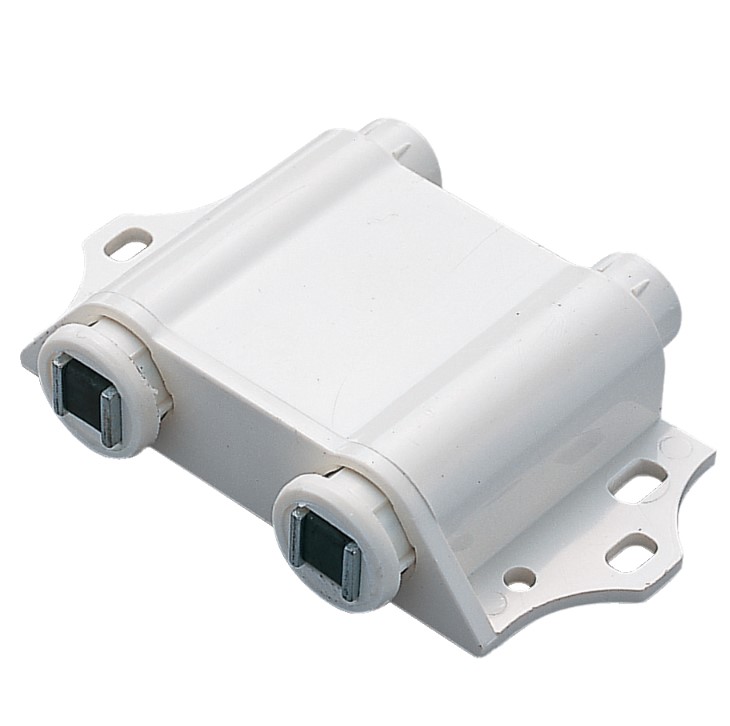 Dubbele magnetische snapper (push to open) met tegenplaat wit