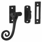 Raamboom Met Sluitplaat en Sluithaak ijzer zwart