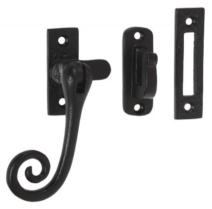 Raamboom Met Sluitplaat en Sluithaak ijzer zwart