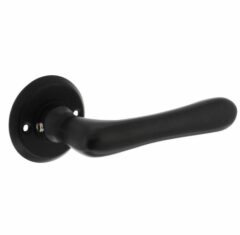 Intersteel gatdeel Deurkruk Trento met rozet ø50x5mm zwart