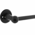 Intersteel gatdeel Deurkruk L/L bol met rozet ø50x5mm zwart