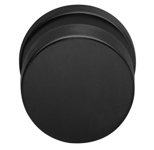 Voordeurknop Vast Rond Ø50mm zwart