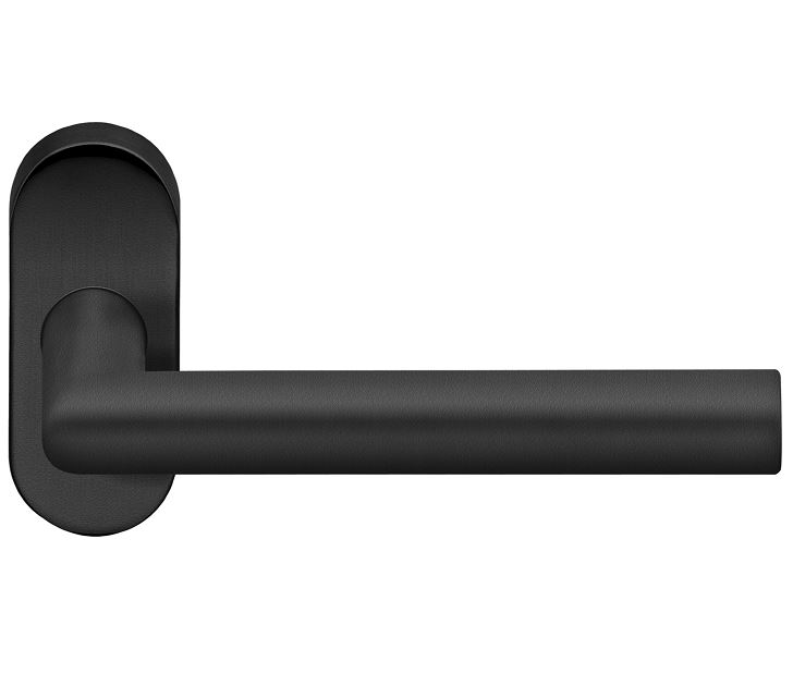 Gatdeel op ovaal rozet deurkruk Tessa Zwart