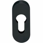 Veiligheid-schuifrozet 10mm ovaal zwart