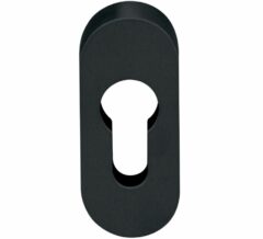 Veiligheid-schuifrozet 10mm ovaal zwart