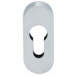 Veiligheid-schuifrozet 10mm ovaal RVS mat