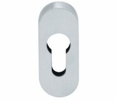 Veiligheid-schuifrozet 10mm ovaal RVS mat