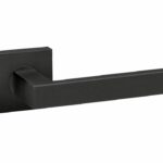 Deurkruk op rozet METRO zwart