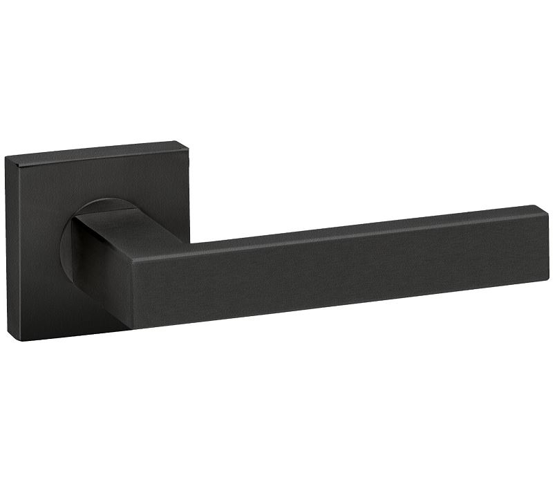 Deurkruk op rozet METRO zwart