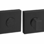 WC-Sluiting Vierkant 8mm zwart