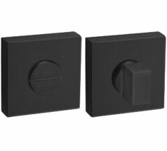 WC-Sluiting Vierkant 8mm zwart