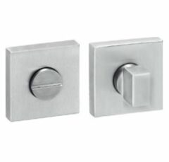 WC-Sluiting Vierkant 8mm RVS mat