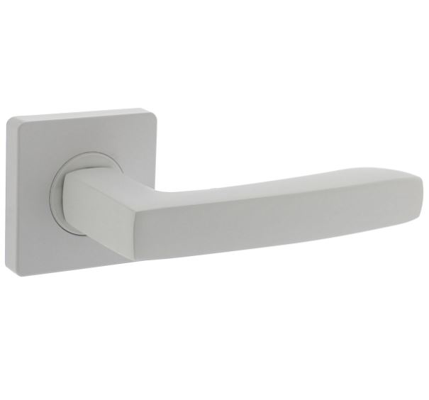 Intersteel gatdeel Deurkruk Minos rechts Op Vierkant Rozet Wit