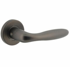 Intersteel gatdeel Deurkruk Jupiter rechts op rozet ø53x8mm rvs antraciet grijs