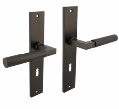 Intersteel deurkruk Bau-Stil op langschild SL72 antraciet grijs