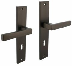 Intersteel deurkruk Hera op langschild SL72 antraciet grijs