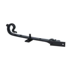 Raamuitzetter met krul 200mm ijzer zwart
