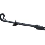 Raamuitzetter met krul 250mm ijzer zwart