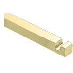 Losse espagnoletstang voor Kruk/Pomp espagnoletten 9x1100mm messing gelakt