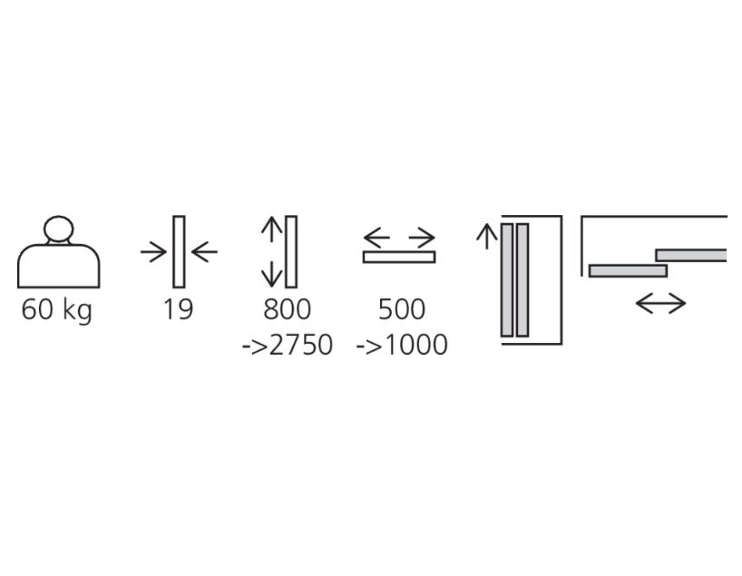 Onderwiel Voor Schuifdeur Staal verzinkt 60kg 2 stuks